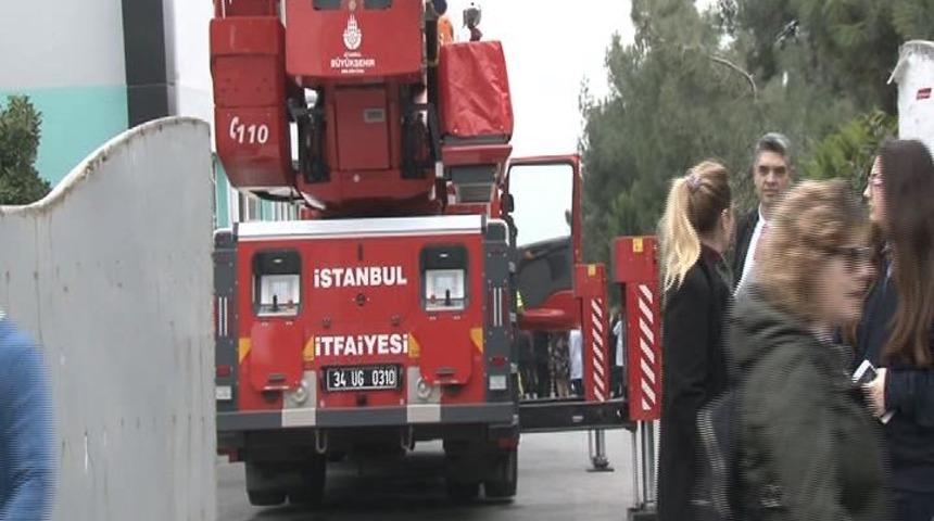  Okulda yangın paniği