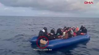 Lastik botta yaşam mücadelesi: Yunanlılar Suriyelileri Çanakkale'ye geri itti