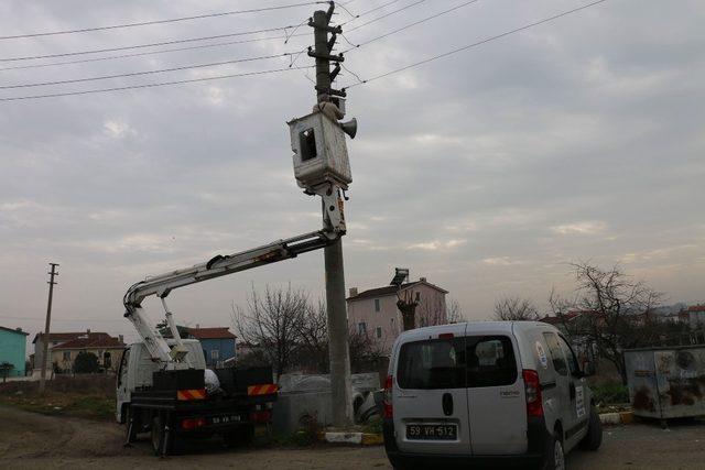 Marmaraereğlisi’nde hoparlör sistemleri yenilendi