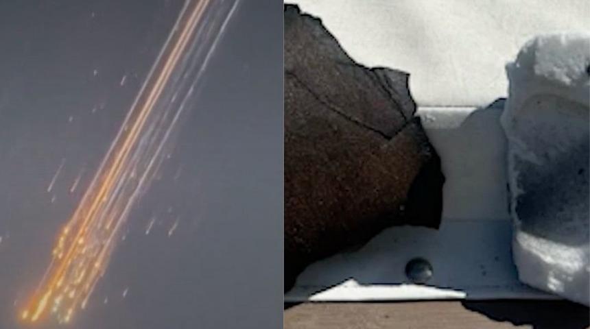 “Meteor yağmuru sandık dilek tuttuk” dediler SpaceX roketinin patlayan parçalarını buldular! 