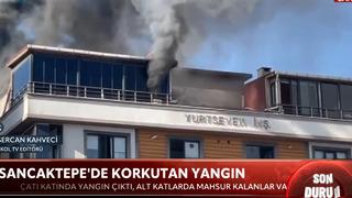 Biri engelli iki çocuk ve dedeleri yangında mahsur kaldı! Dakikalar içerisinde siyah dumanlar gökyüzünü kapladı