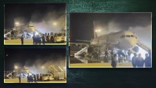 Kuyruk alev alev yandı... Gimhae Havalimanı'nın ortasında yangın paniği! 3 kişi yaralandı