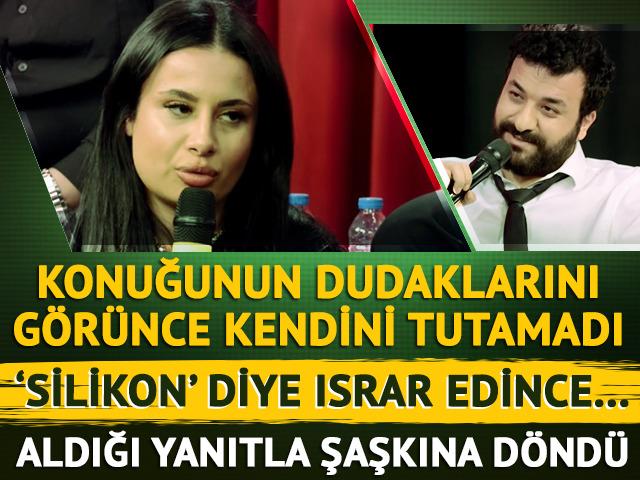 Konuğunun dudaklarını görünce kendini tutamadı! 'Silikon' diye ısrar etti... Aldığı yanıtla şoke oldu