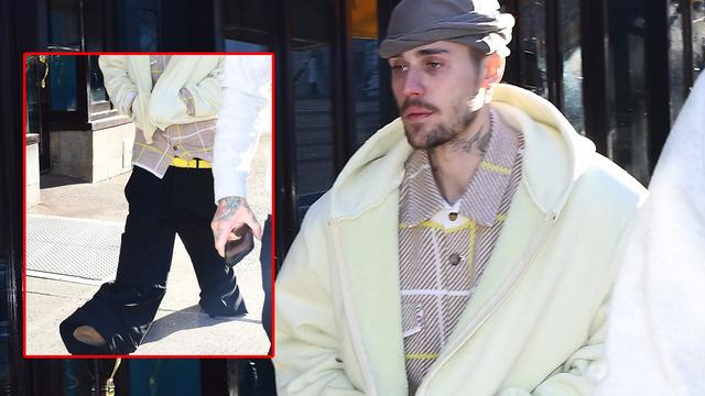 Justin Bieber düşük bel pantolonuyla dile düştü! Neredeyse yere kadar indi...