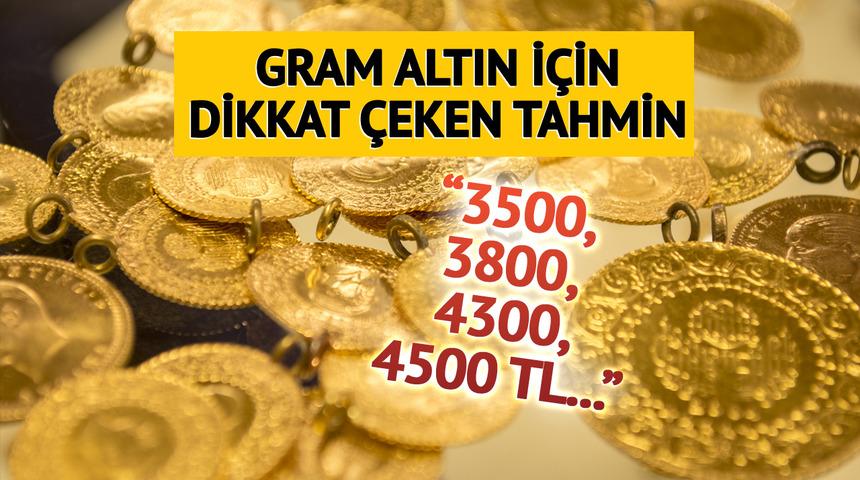 'Gram altında 3 bin 500 TL çok uzun olmayan vadede görülür' deyip yıl ortası ve yıl sonu için rakam verdi