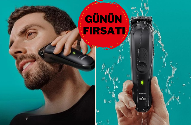 Saç, sakal, vücut bakımı tek bir cihazda! Braun Series 7 MGK7470 Bakım Kiti indirimde