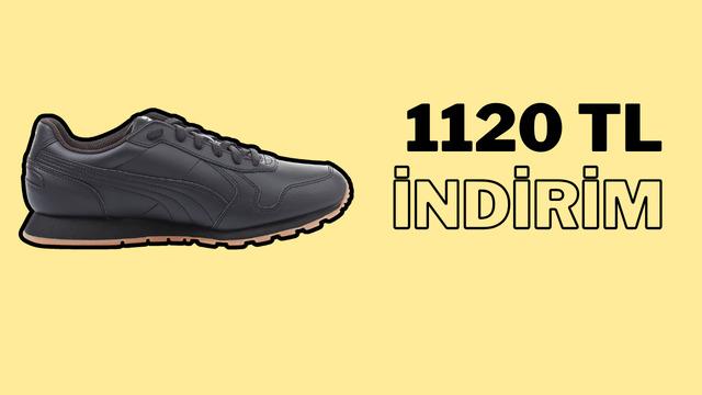 İkonik siyah tasarım ve üst düzey konfor! Puma ST Runner Full L Spor Ayakkabı indirime girdi