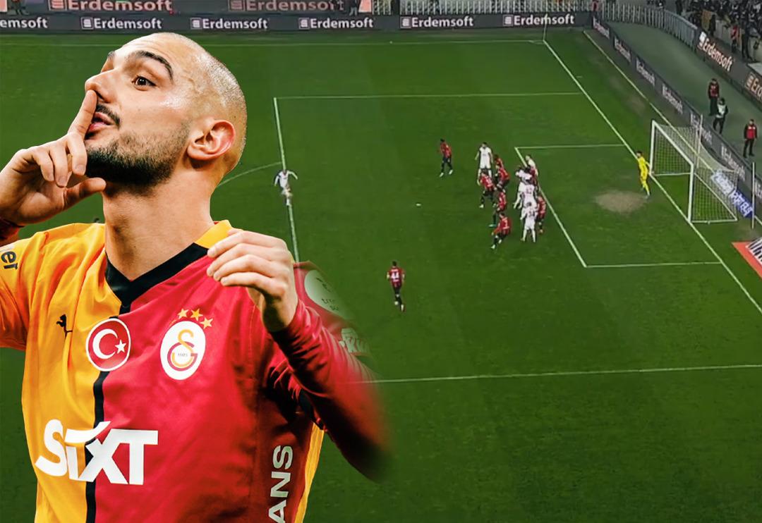 Ahmed Kutucu, Galatasaray kariyerine f&uuml;zeyle başladı! Ceza sahası dışından topa &ouml;yle bir vurdu ki...