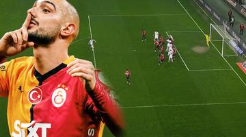 Ahmed Kutucu, Galatasaray kariyerine füzeyle başladı! Ceza sahası dışından topa öyle bir vurdu ki...