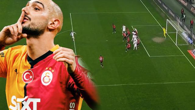 Ahmed Kutucu, Galatasaray kariyerine füzeyle başladı! Ceza sahası dışından topa öyle bir vurdu ki...