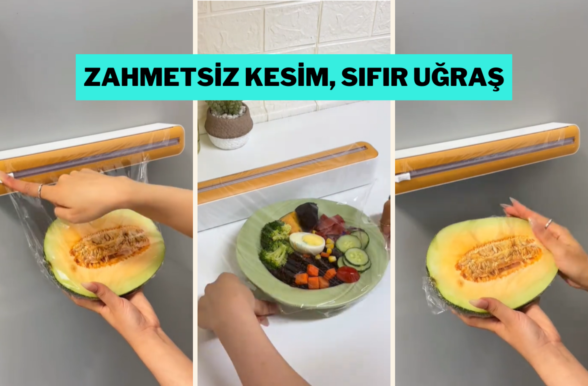 Düzgün kesilmeyen streç filmler tarihe karışıyor! İşte TikTok’ta viral olan pratik streç film kesici