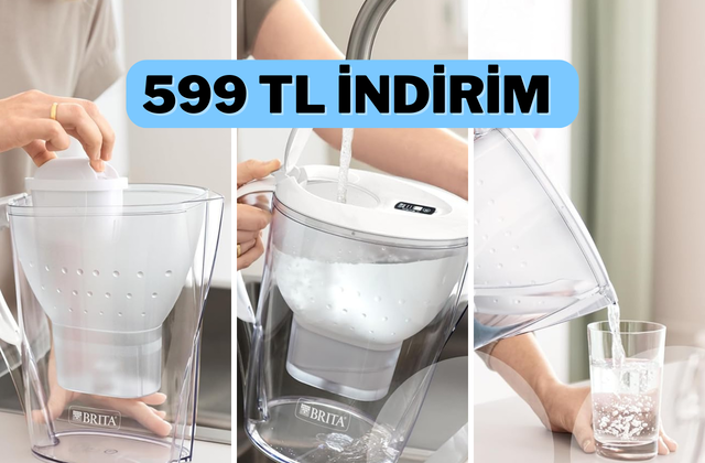 Tek filtreyle 150 litre su ve yılda 5000 TL'den fazla tasarruf! Brita su arıtma sürahisi indirimde