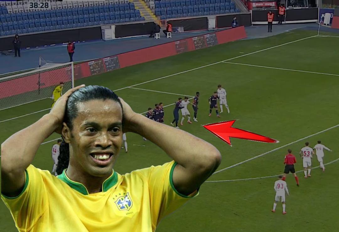 Ronaldinho g&ouml;rse kıskanır! T&uuml;rkiye Kupası'nda frikikten &ouml;yle bir gol attı ki...