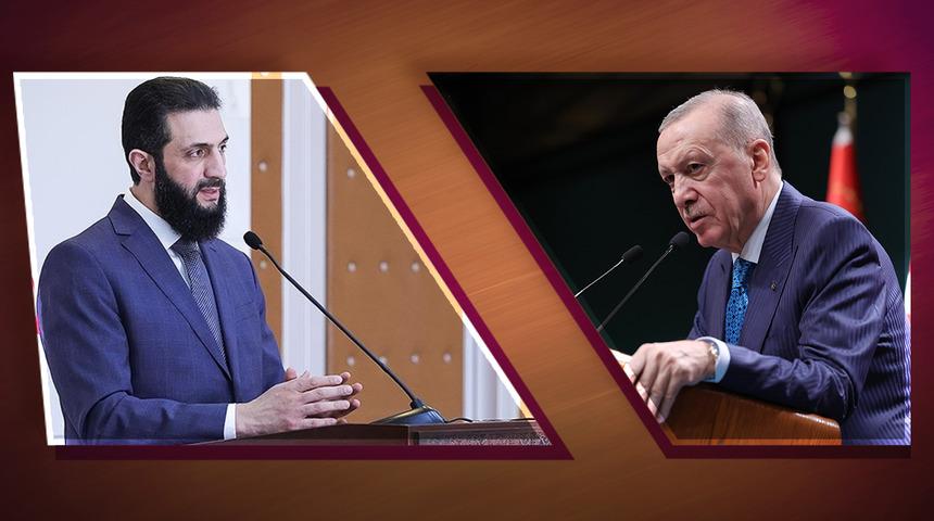 Suriye Cumhurbaşkanı Şara, Ankara'da! Cumhurbaşkanı Erdoğan ile Beştepe'de görüşüyor