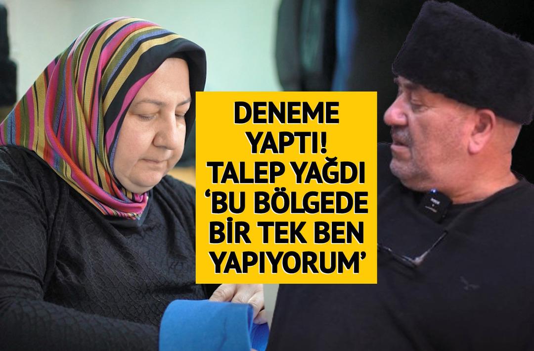 Emekli olduktan sonra denedi, hobisi ticarete d&ouml;n&uuml;şt&uuml;... B&ouml;lgede tek! Siparişlere yetişemiyorlar