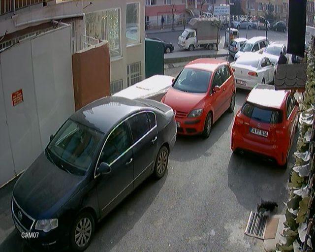  Şişli'de kadın cinayeti güvenlik kamerasında