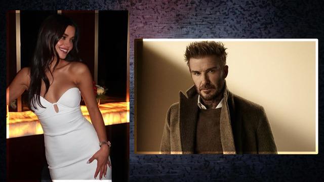 Sıraya girenler arasında ünlü fenomen de vardı! Selin Yağcıoğlu David Beckham ile bir araya geldi! 'Balmumu gibi'