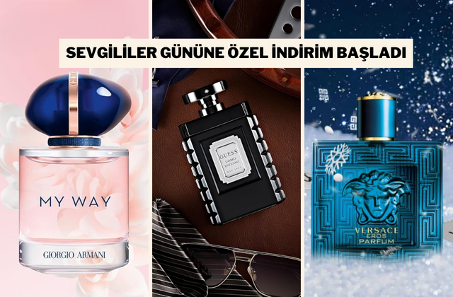 Sevgililer Günü'nde sevdiğiniz kişiye hediye edebileceğiniz parfümlerde indirim başladı