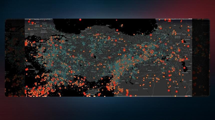 AFAD paylaştı... Deprem gerçeğinin kanıtı olan harita: Sallanmayan yer neredeyse yok!