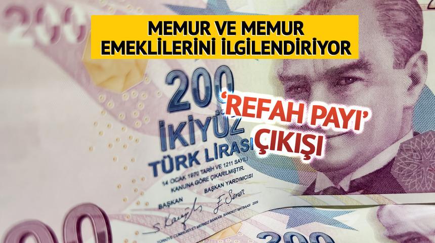 Memur ve memur emeklileri için 'yüzde 10' diyerek açıkladı! 'Refah payı' sözleri 'Bir an önce...'
