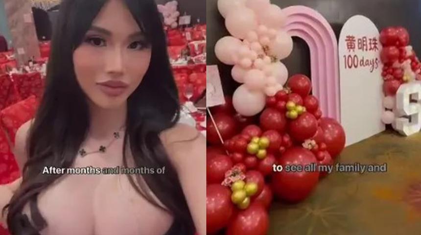 Kızının doğumunun 100. gününü büyük bir partiyle kutladı! 49 bin dolar (1.758.835 TL) harcadı: "Hayatımda gördüğüm en saçma şey"