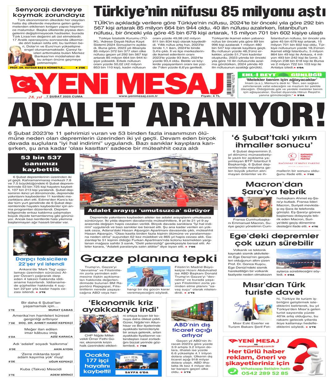 Yeni Mesaj gazetesi