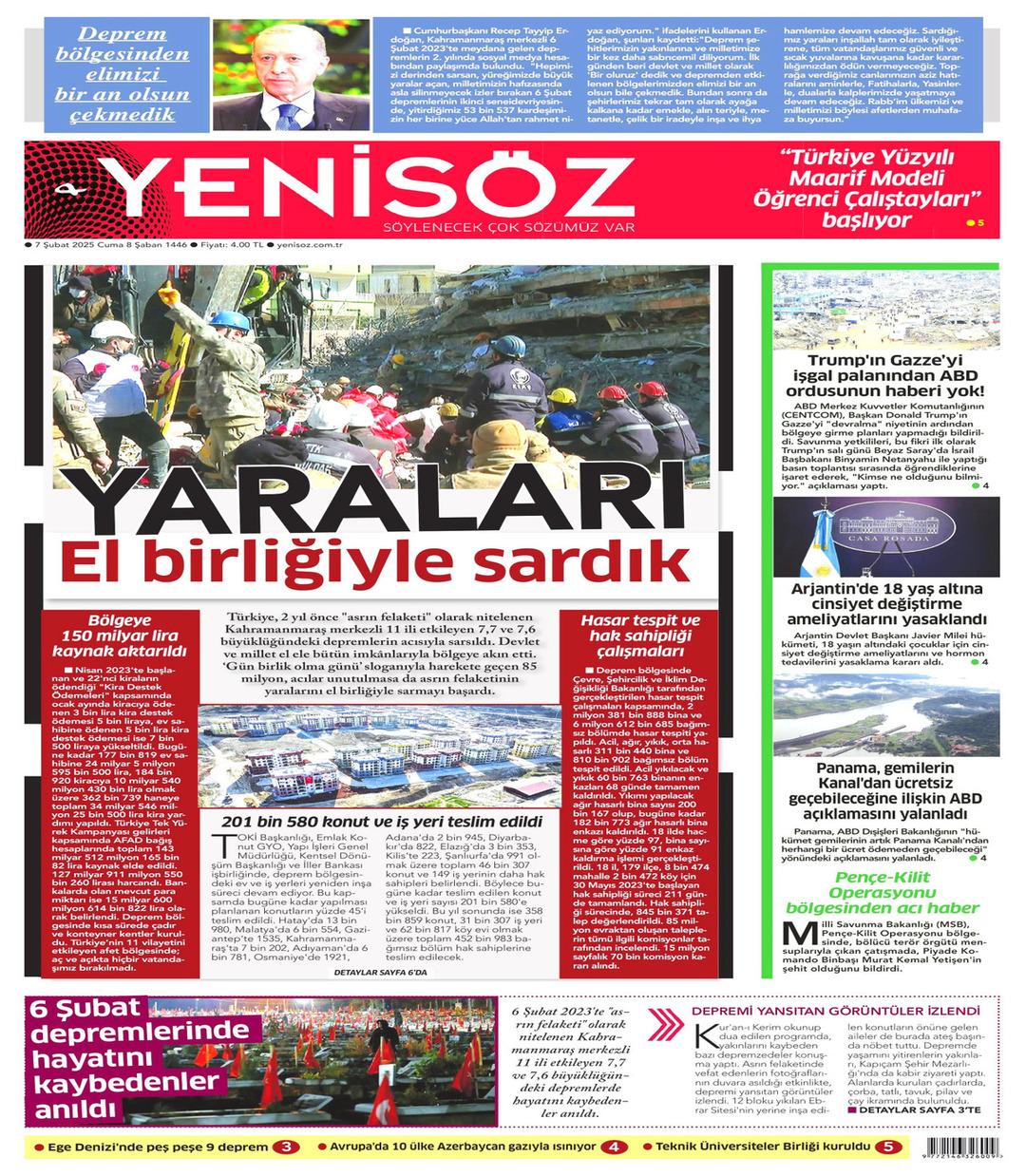 Yeni Söz Gazetesi gazetesi