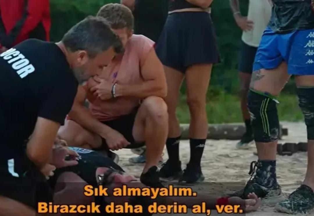 Survivor da korkutan anlar! Hikmet Tuğsuz bir anda yere yığıldı! Arkadaşları yalnız bırakmadı 1