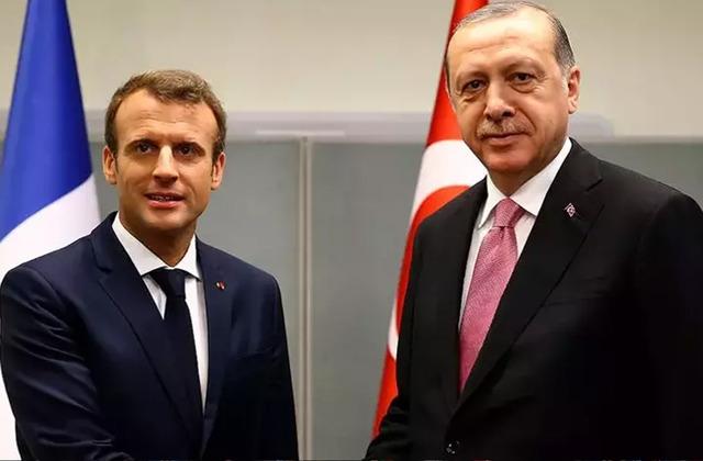 Erdoğan, Fransız mevkidaşı Macron ile telefonda görüştü