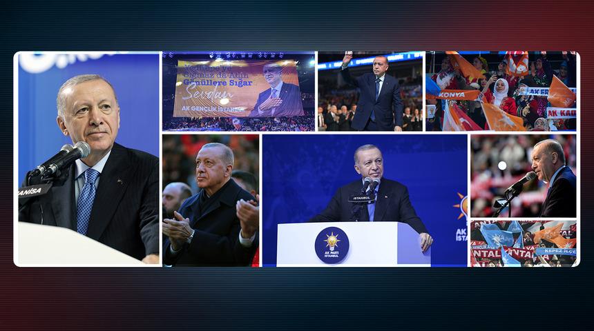 AK Parti'de il kongreleri sonrası Cumhurbaşkanı Erdoğan sosyal medyadan paylaştı: 23 Şubat'ı işaret etti