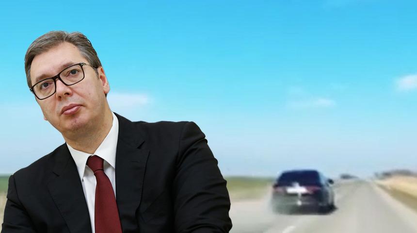 Sırbistan Cumhurbaşkanı Aleksandar Vucic ölümden döndü! Aracının lastiği yerinden çıktı