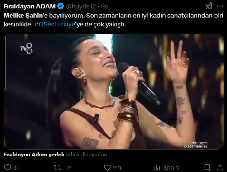 O Ses Türkiye 2025 başladı! Melike Şahin sosyal medyaya damga vurdu:  "Hadise'nin kıskançlık içeren bakışları..." G1