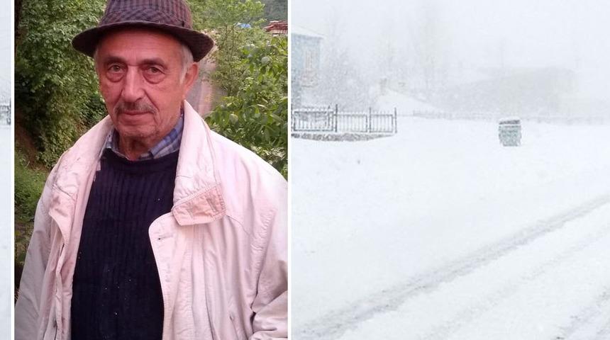 Köy yolunda acı son! Kar yağışı yüzünden mahsur kalan yaşlı adam evine yürüyerek gitmeye çalışmış...