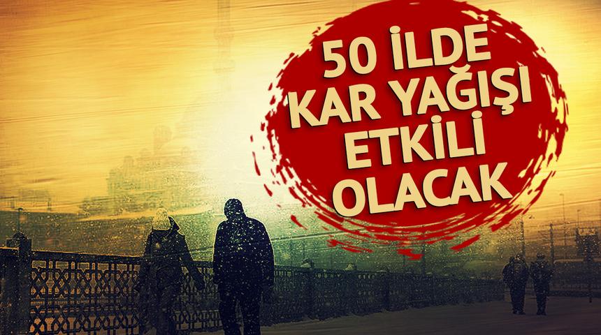 Türkiye beyaza bürünecek, 50 ile kar yağacak... Meteoroloji son hava durumu tahmininde tarih verdi: 12 Şubat Çarşamba gününe dikkat!
