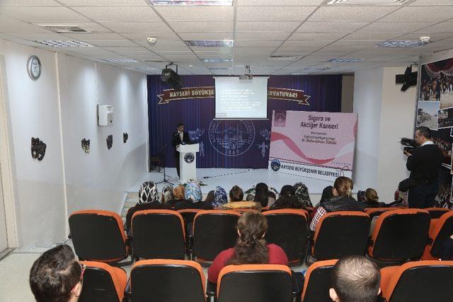 Büyükşehir Sağlık Seminerlerinde ‘sigara’ konuşuldu