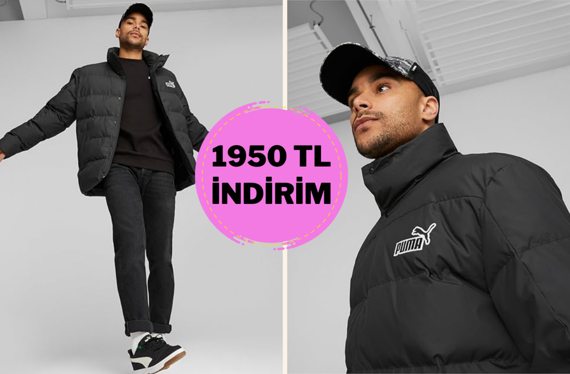 Bu kış üşümek yok! Puma Better Polyball Puffer Şişme Mont indirime girdi