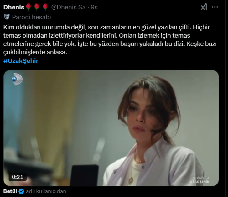 Uzak Şehir 13. bölüm sosyal medyayı yine mest etti! "Alya ve Cihan yılın en iyi çifti" G1