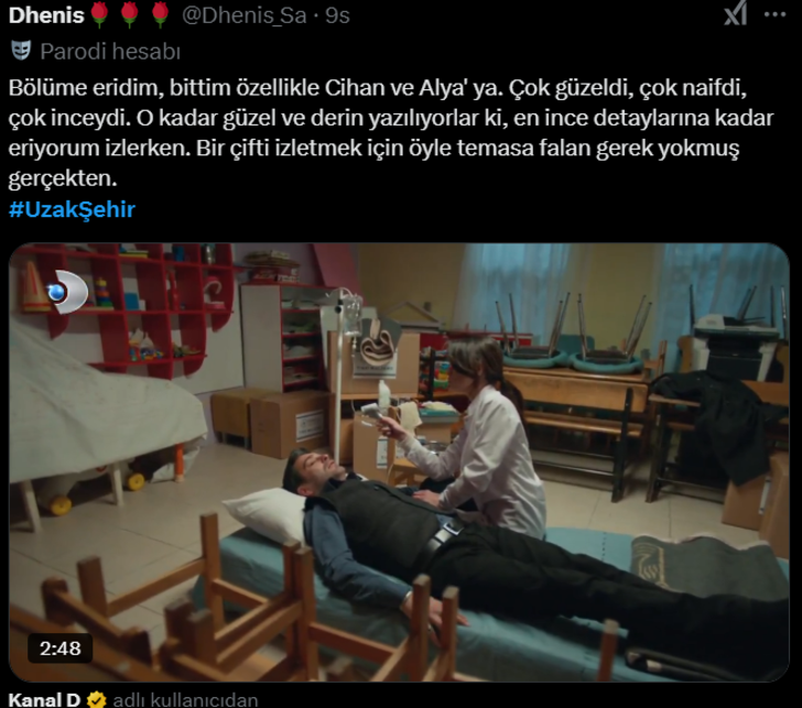 Uzak Şehir 13. bölüm sosyal medyayı yine mest etti! "Alya ve Cihan yılın en iyi çifti" G3