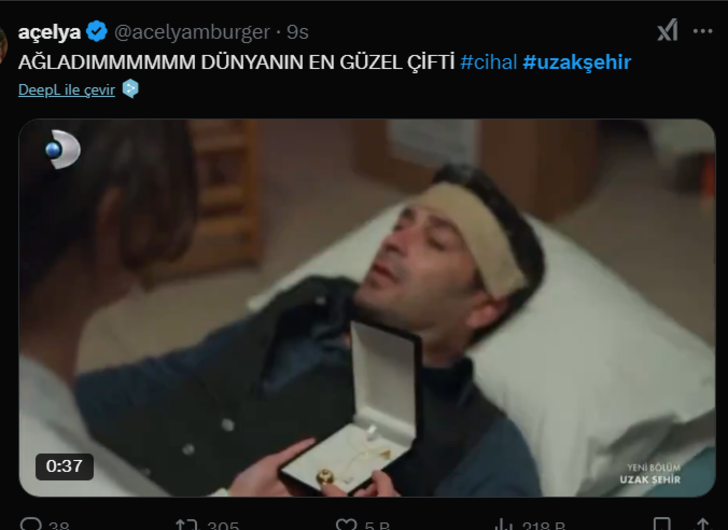 Uzak Şehir 13. bölüm sosyal medyayı yine mest etti! "Alya ve Cihan yılın en iyi çifti" G4