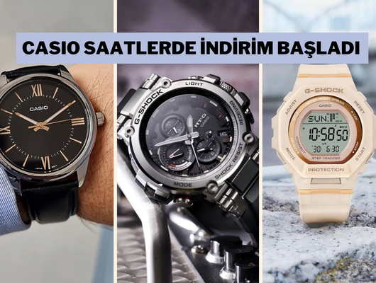 Saat almanın tam zamanı! Casio saatlerde %50'ye varan indirim