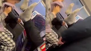 Toplu taşımada mide bulandıran anlar! Ayakkabılarını çıkartıp keyfine baktı: Diğer yolcular yaşadığı zor anlar kamerada...