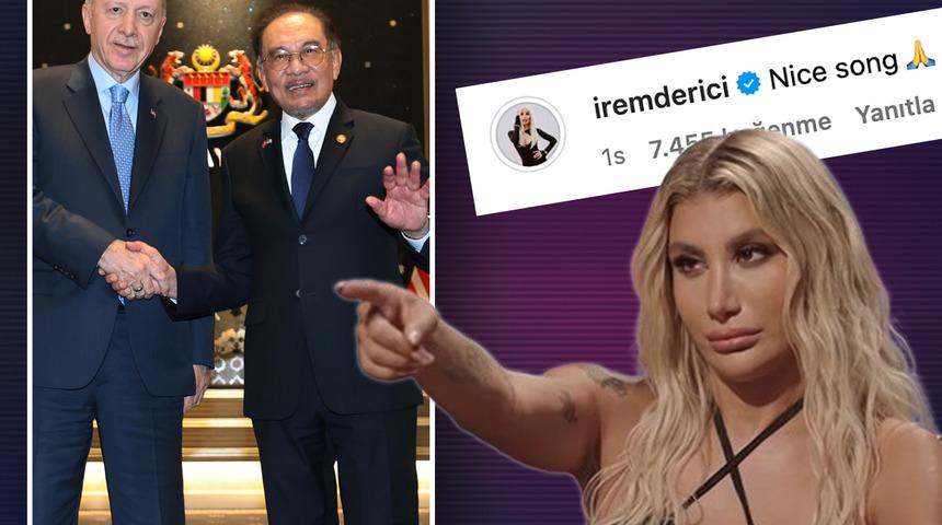 Malezya Başbakanı, Erdoğan'la fotoğrafına 'Kalbimin Tek Sahibine' şarkısını ekledi! İrem Derici'den yorumu gecikmedi