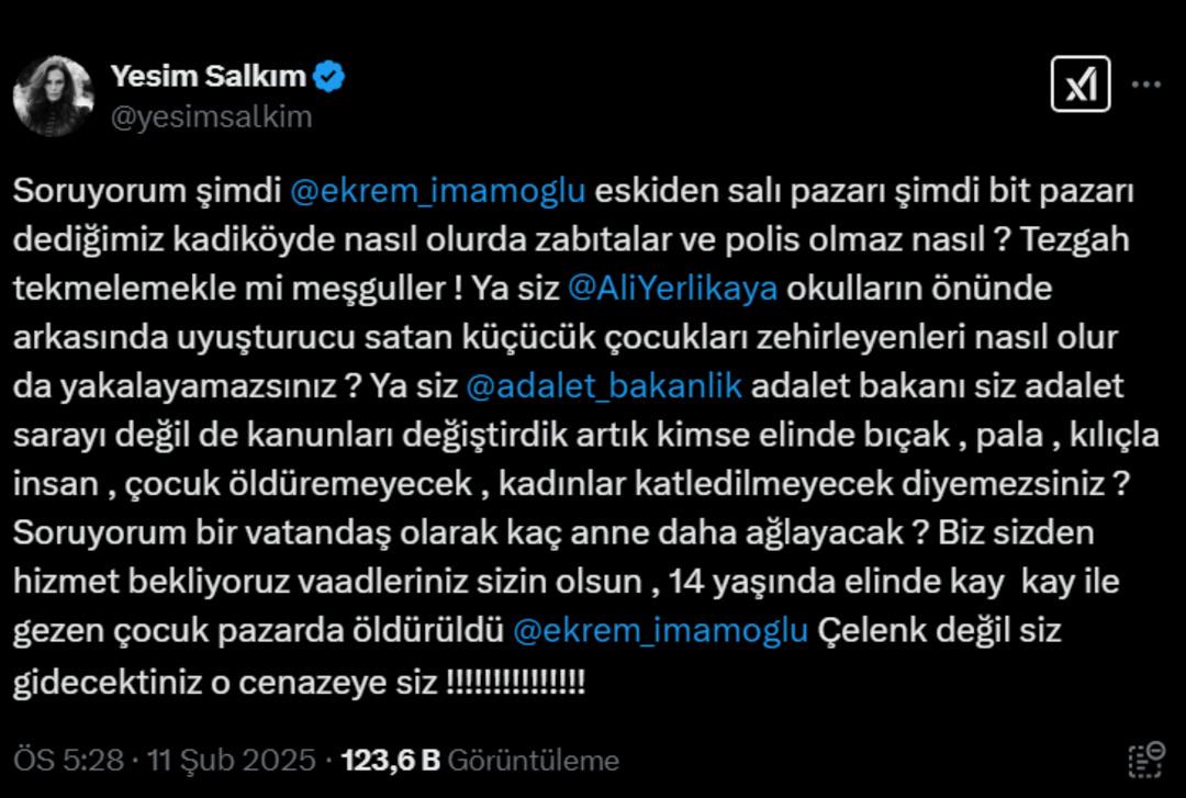İtalyan şefin oğlu bıçaklanarak öldürüldü! Yeşim Salkım; İmamoğlu, Bakanlık ve Yerlikaya ya sert çıktı 2