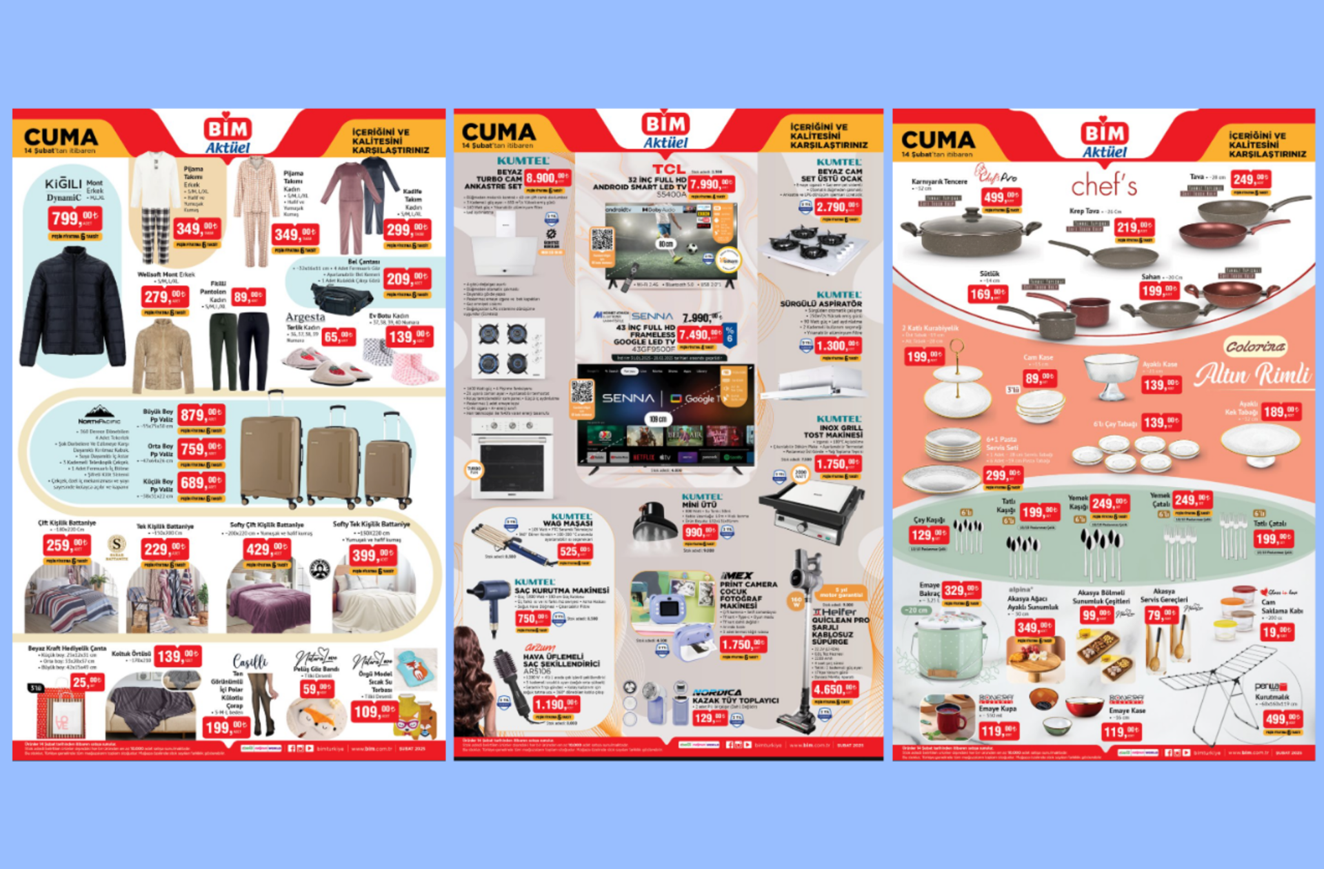 BİM'e Kiğılı mont ve North Pacific valizler geliyor! 14 Şubat 2025 BİM Aktüel Kataloğu burada