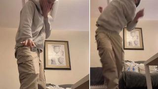 TikTok'un viral olan akımı böyle başladı! Ayak parmaklarına düşürüp acı içinde çığlık attı: Milyonlarca izlendi... Herkes denemeye başladı