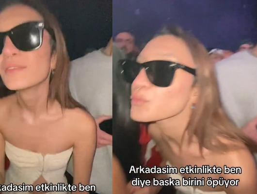 Arkadaşı sandı başkasını öptü! Sinirler gerildi