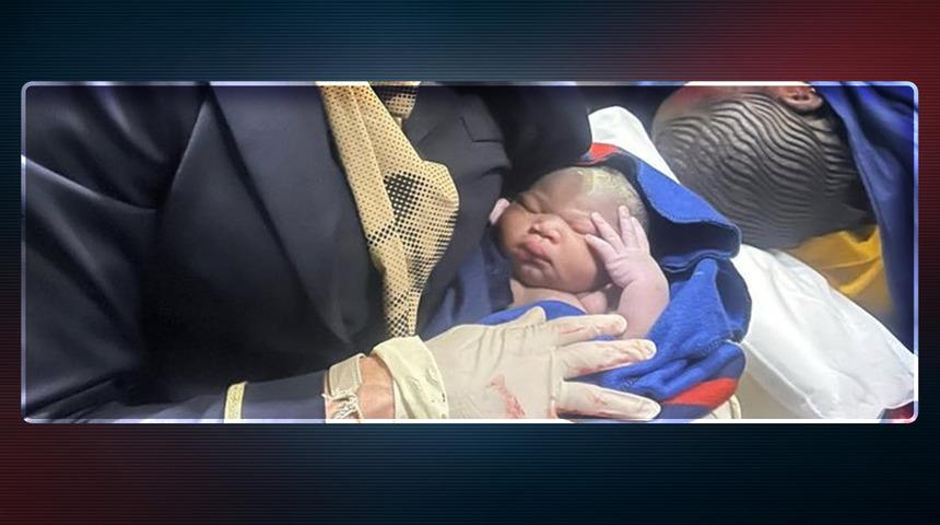 Havada doğum yaptı! Bebeğe ‘Fanta’ ismini verdi: İsim sosyal medyada gündem oldu…