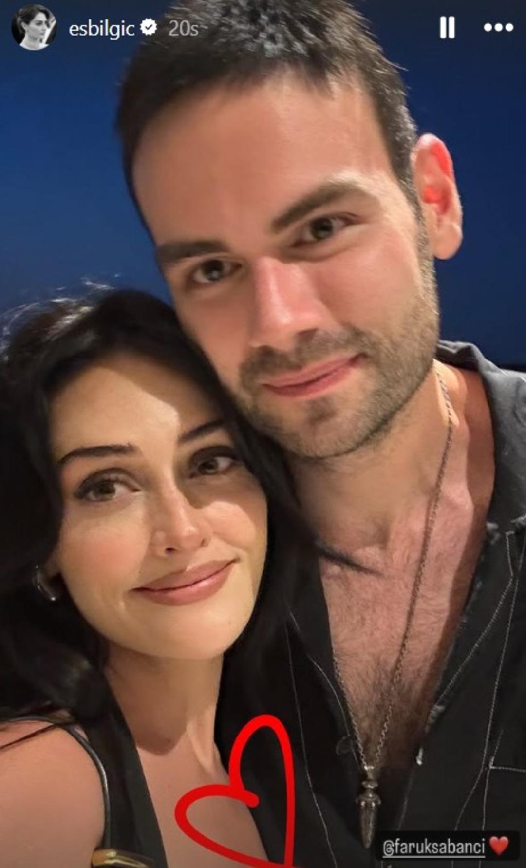 Esra Bilgiç ve Faruk Sabancı aşka geldi! 14 Şubat ı böyle kutladılar 2