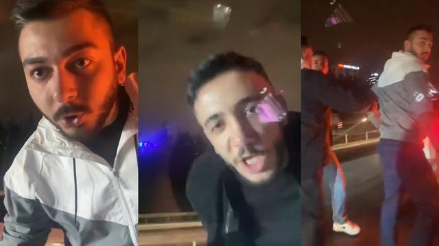 Önce yolunu kesip küfür ettiler ardından aracı tekmelediler! 3 magandanın geçmişi ortaya çıktı...