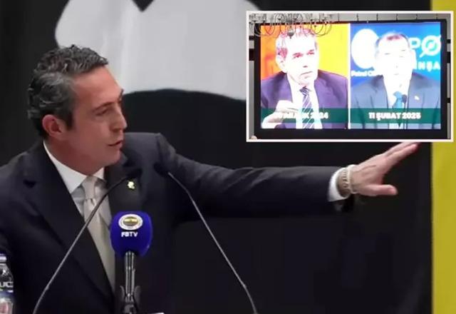 Ali Koç, Dursun Özbek'in videosunu açtığı an salon kahkahaya boğuldu! "Teknoloji bile sesini vermek istemiyor"